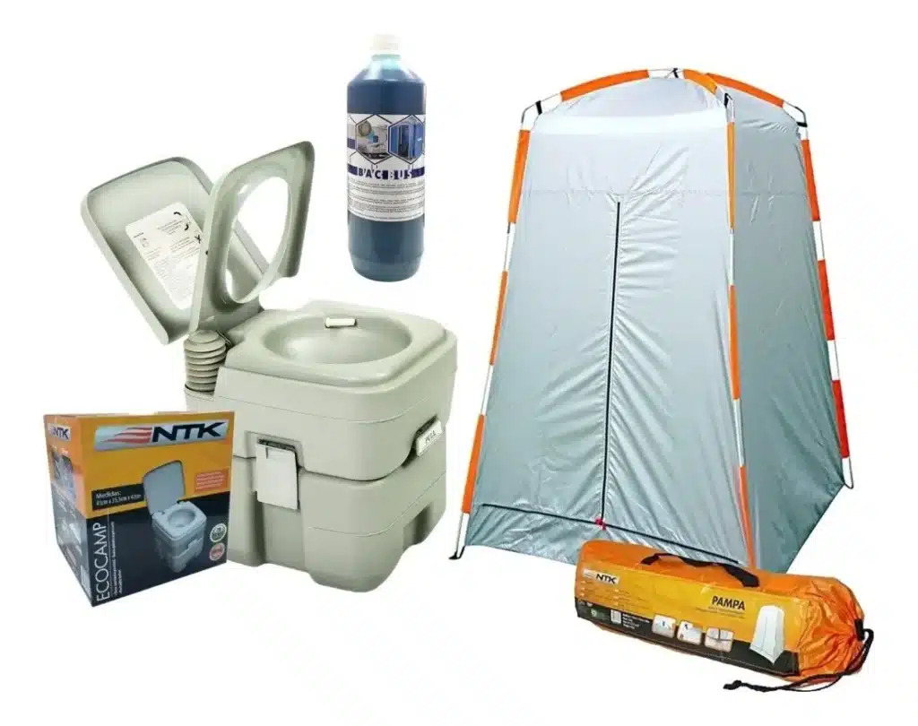 Vaso Sanitário Banheiro Químico Ecocamp + Trocador + Brindes